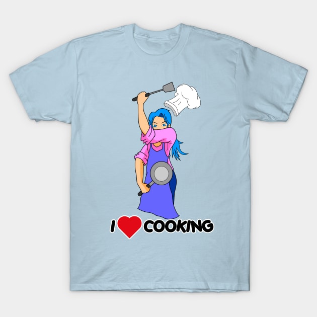 I Love Cooking T-Shirt by iQdesign